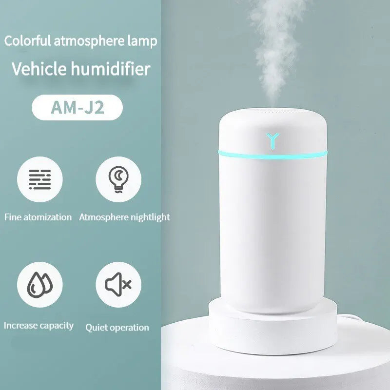 Humidificador Portátil con Aromaterapia y Luz LED