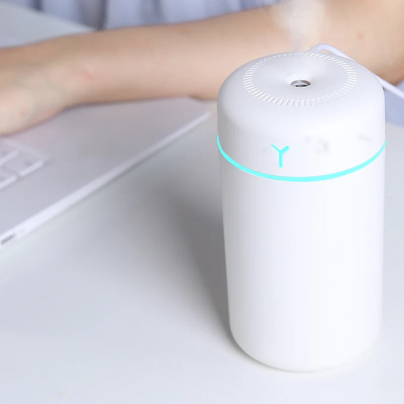 Humidificador Portátil con Aromaterapia y Luz LED