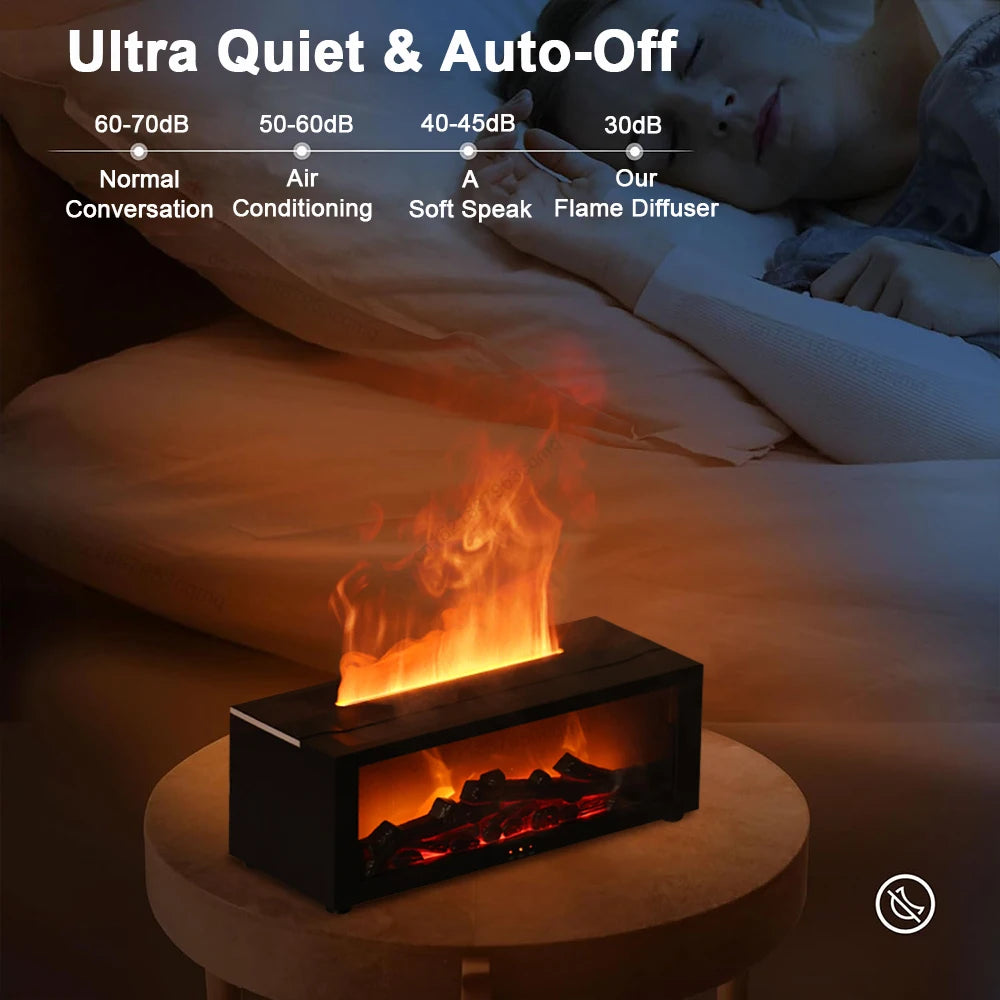 Humidificador de Aire con Llama LED y Aceites Esenciales – Ambiente Relajante en Tu Hogar