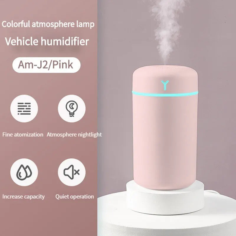 Humidificador Portátil con Aromaterapia y Luz LED